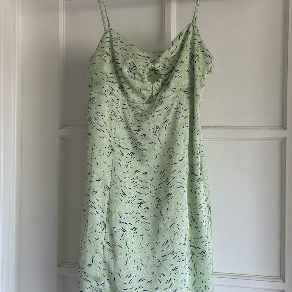 Green and Blue Patterned Dress - Picture 1 of 5